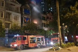 Hiện trường vụ cháy (Ảnh: Sơn Bách/Vietnam+) 