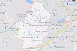 Địa bàn La Khê, nơi xảy ra vụ án mạng đau lòng. (Ảnh: Google Maps) 