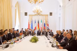Đại diện các nước tham gia Hội nghị Vienna ở Áo ngày 28/7/2019. (Ảnh: AFP/TTXVN)