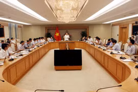 Phó Thủ tướng Chính phủ Vương Đình Huệ phát biểu. (Ảnh: Nguyễn Dân/TTXVN)