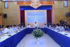 Quang cảnh buổi họp báo. (Ảnh: Danh Lam/TTXVN)