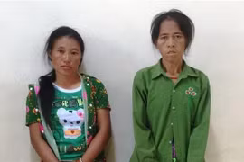 Hai đối tượng Sùng Thị Chử và Giàng Thị Sênh. (Ảnh: TTXVN)