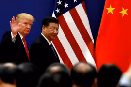 Tổng thống Mỹ Donald Trump và Chủ tịch Trung Quốc Tập Cận Bình. (Nguồn: Reuters)