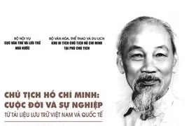 Cuốn sách 'Chủ tịch Hồ Chí Minh: Cuộc đời và sự nghiệp từ tài liệu lưu trữ Việt Nam và quốc tế' được viết bằng 4 thứ tiếng (Việt, Anh, Pháp và Nga).(Nguồn: mic.gov.vn)