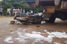 Hiện trường vụ tai nạn. (Ảnh: Đậu Tất Thành/Vietnam+)