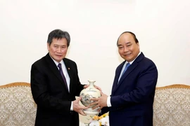Thủ tướng Nguyễn Xuân Phúc tiếp ông Lim Jock Hoi, Tổng Thư ký ASEAN. (Ảnh: Thống Nhất/TTXVN)
