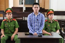 Bị cáo Trần Hoài Hận tại phiên tòa sơ thẩm. (Ảnh: Công Mạo/TTXVN)