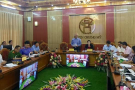Phó Chủ tịch Quốc hội Uông Chu Lưu phát biểu tại buổi làm việc. (Ảnh: Nguyễn Thắng/TTXVN)