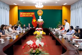 Quang cảnh buổi làm việc. (Ảnh: Phạm Minh Tuấn/TTXVN)
