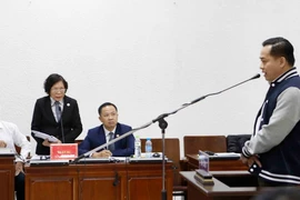 Bị cáo Phan Văn Anh Vũ tại phiên xét xử. (Ảnh: Doãn Tấn/TTXVN)