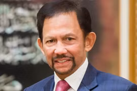 Chân dung Quốc vương Brunei Darussalam Hassanal Bolkiah. (Ảnh: TTXVN)