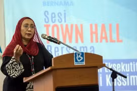 Bà Nurini Kassim, Giám đốc điều hành Hãng Thông tấn Bernama của Malaysia. (Nguồn: Thestar)