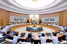 Thủ tướng Nguyễn Xuân Phúc chủ trì Phiên họp Chính phủ thường kỳ tháng 8 năm 2019. (Ảnh: Thống Nhất/TTXVN)