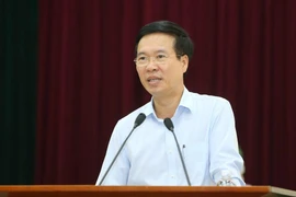 Ông Võ Văn Thưởng, Ủy viên Bộ Chính trị, Bí thư Trung ương Đảng, Trưởng Ban Tuyên giáo Trung ương phát biểu.