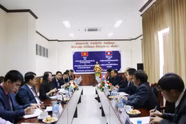 Quang cảnh buổi hội đàm. (Ảnh: Xuân Tú/TTXVN)