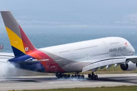 Một máy bay của Asiana Airlines. (Nguồn: TRBusiness)