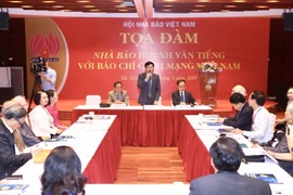 Quang cảnh tọa đàm. (Ảnh: Minh Quyết/TTXVN)