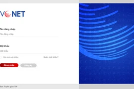 Giao diện hệ thống VNNET