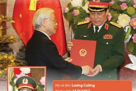 Đồng chí Lương Cường được thăng cấp bậc hàm Đại tướng.