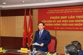 Phó Thủ tướng Vương Đình Huệ phát biểu chỉ đạo. (Ảnh: Phạm Hậu/TTXVN)