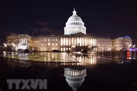 Tòa nhà Quốc hội Mỹ tại Washington D.C. (Ảnh: THX/TTXVN)