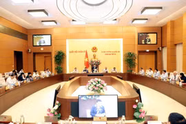 Quang cảnh Phiên họp của Ủy ban Thường vụ Quốc hội. (Ảnh: Trọng Đức/TTXVN)