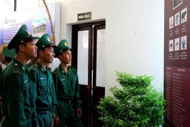 Các đại biểu tham quan triển lãm. (Ảnh: Tường Vi/TTXVN)