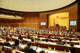 Quang cảnh phiên họp của Quốc hội. (Ảnh: Dương Giang/TTXVN)