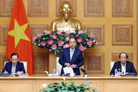 Thủ tướng Chính phủ Nguyễn Xuân Phúc phát biểu tại buổi làm việc với Văn phòng Chính phủ. (Ảnh: Thống Nhất/TTXVN)
