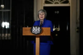 Thủ tướng Anh Theresa May phát biểu tại thủ đô London ngày 16/1/2019. (Ảnh: THX/TTXVN)