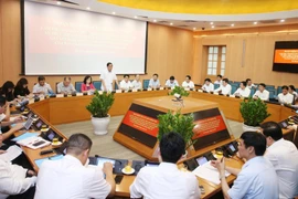 Phó Trưởng ban Thường trực Ban Tổ chức Trung ương Nguyễn Thanh Bình phát biểu chỉ đạo. (Ảnh: Lâm Khánh/TTXVN)