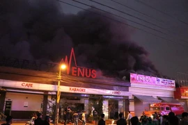 Hiện trường vụ cháy. (Ảnh: Hoàng Ngọc/TTXVN)