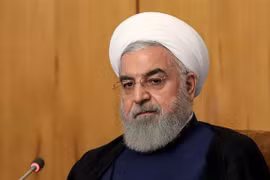 Tổng thống Iran Hassan Rouhani chủ trì phiên họp nội các tại Tehran ngày 24/7/2019. (Ảnh: AFP/TTXVN)