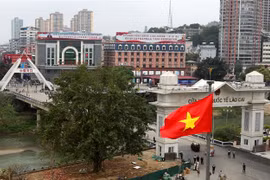 Cửa khẩu quốc tế Lào Cai ngày nay. (Ảnh: Quốc Khánh/TTXVN)