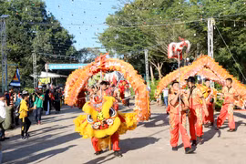 Lễ hội văn hóa-du lịch Dinh Thầy Thím 2023 ở Bình Thuận. (Ảnh: Nguyễn Thanh/TTXVN)