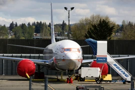 Máy bay 737 MAX 9 của Boeing tại nhà máy ở Renton, Washington, Mỹ. (Ảnh: AFP/TTXVN)