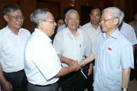 Tổng Bí thư Nguyễn Phú Trọng tiếp xúc cử tri quận Ba Đình, Tây Hồ