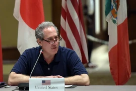 Đại diện Thương mại Mỹ Michael Froman tại bàn đàm phán. (Nguồn: THX/ TTXVN)