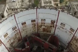 Đống đổ nát của Trạm năng lượng nguyên tử Crimea. (Nguồn: YouTube)