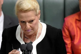 Chủ tịch Hạ viện Australia Bronwyn Bishop. (Nguồn: AAP)