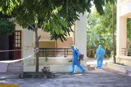 Khu vực cách ly, điều trị 2 ca bệnh COVID-19 tại Phòng khám Đa khoa khu vực Cầu Yên, huyện Hoa Lư, tỉnh Ninh Bình. (Ảnh: Thùy Dung/TTXVN)