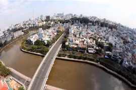 Kênh Nhiêu Lộc-Thị Nghè. (Ảnh: Mạnh Linh - TTXVN)