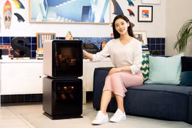 Mẫu tủ lạnh BESPOKE Cube. (Nguồn: Koreabizwire.com)