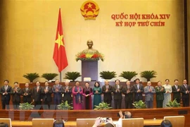 Lễ ra mắt Hội đồng bầu cử quốc gia. (Ảnh: Doãn Tấn/TTXVN)