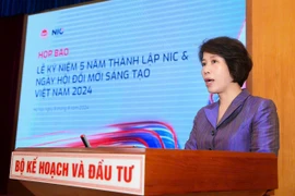 Thứ trưởng Bộ Kế hoạch và Đầu tư Nguyễn Thị Bích Ngọc. (Ảnh: Vietnam+)