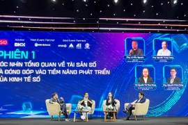 Diễn đàn Tài sản số 2024, ngày 28/3. (Ảnh: Hạnh Nguyễn/Vietnam+)