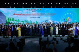 Lễ công bố Doanh nghiệp Bền vững nhất Việt Nam 2024. (Ảnh: Vietnam+)