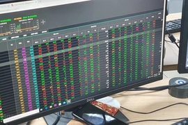 VN-Index tăng điểm trước đó tiệm cận vùng 1.245-1.255 điểm tương ứng vùng giá cao nhất năm 2023 và nếu vượt qua được vùng giá này, chỉ số sẽ hướng đến khu vực 1.300 điểm. (Ảnh: Vietnam+)