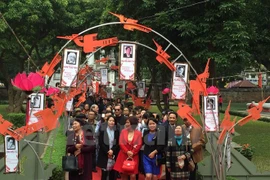 "Con đường thi nhân" tại Ngày thơ Việt Nam. (Ảnh: PV/Vietnam+)