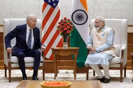 Thủ tướng Ấn Độ Narendra Modi (phải) và Tổng thống Mỹ Joe Biden. (Nguồn: Hindustan Times)